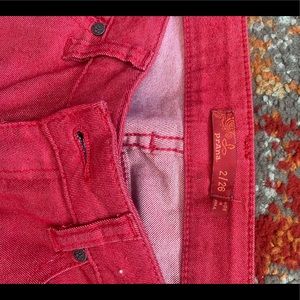 PRANA Red Women's Stretch Jeans
